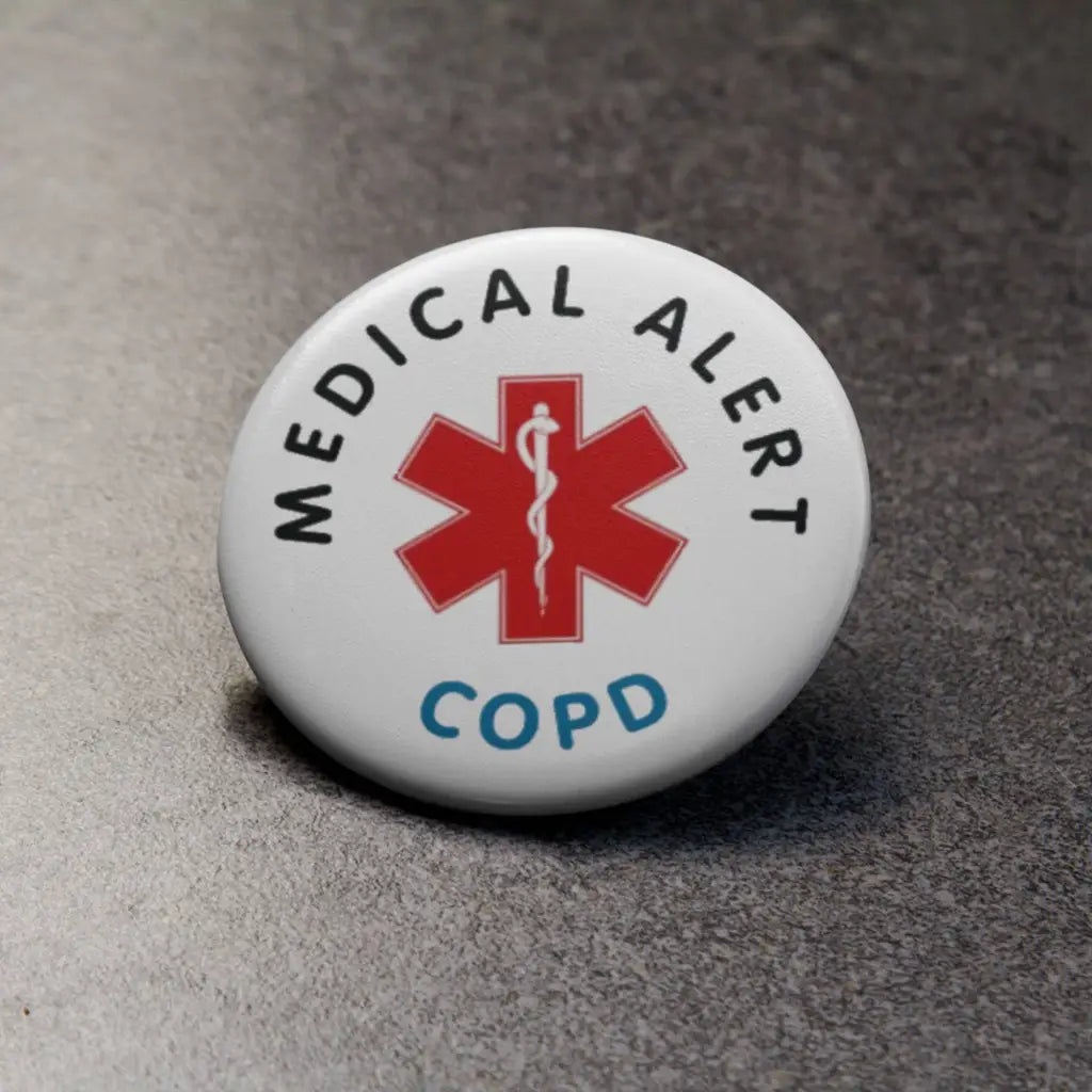 EMU Works COPD Medical Alert Logo Badge 1 in 25 mm Apparel