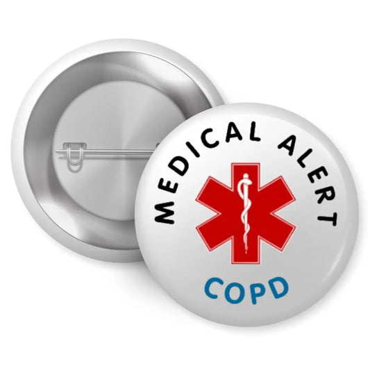 EMU Works COPD Medical Alert Logo Badge 1 in 25 mm Apparel