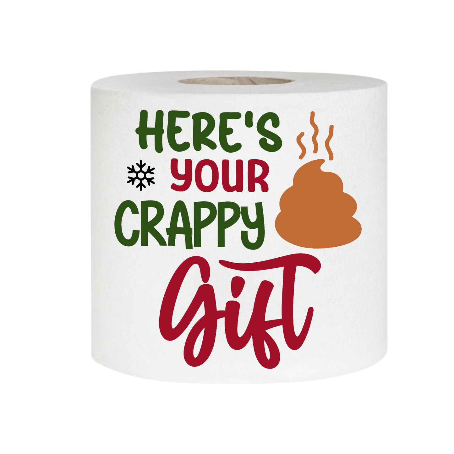 Novelty Christmas Printed Toilet Roll Here’s Your Crappy Gift