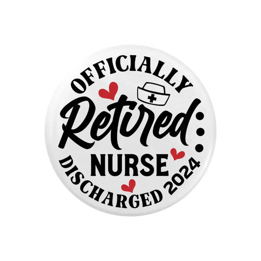 EMUWORKS Retirement Nurse Gift Badges - Funny Gifts for Women