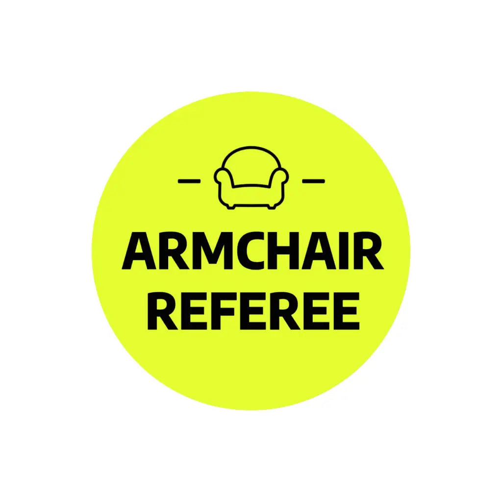 Football Badges - Funny Armchair Referee Badge for England