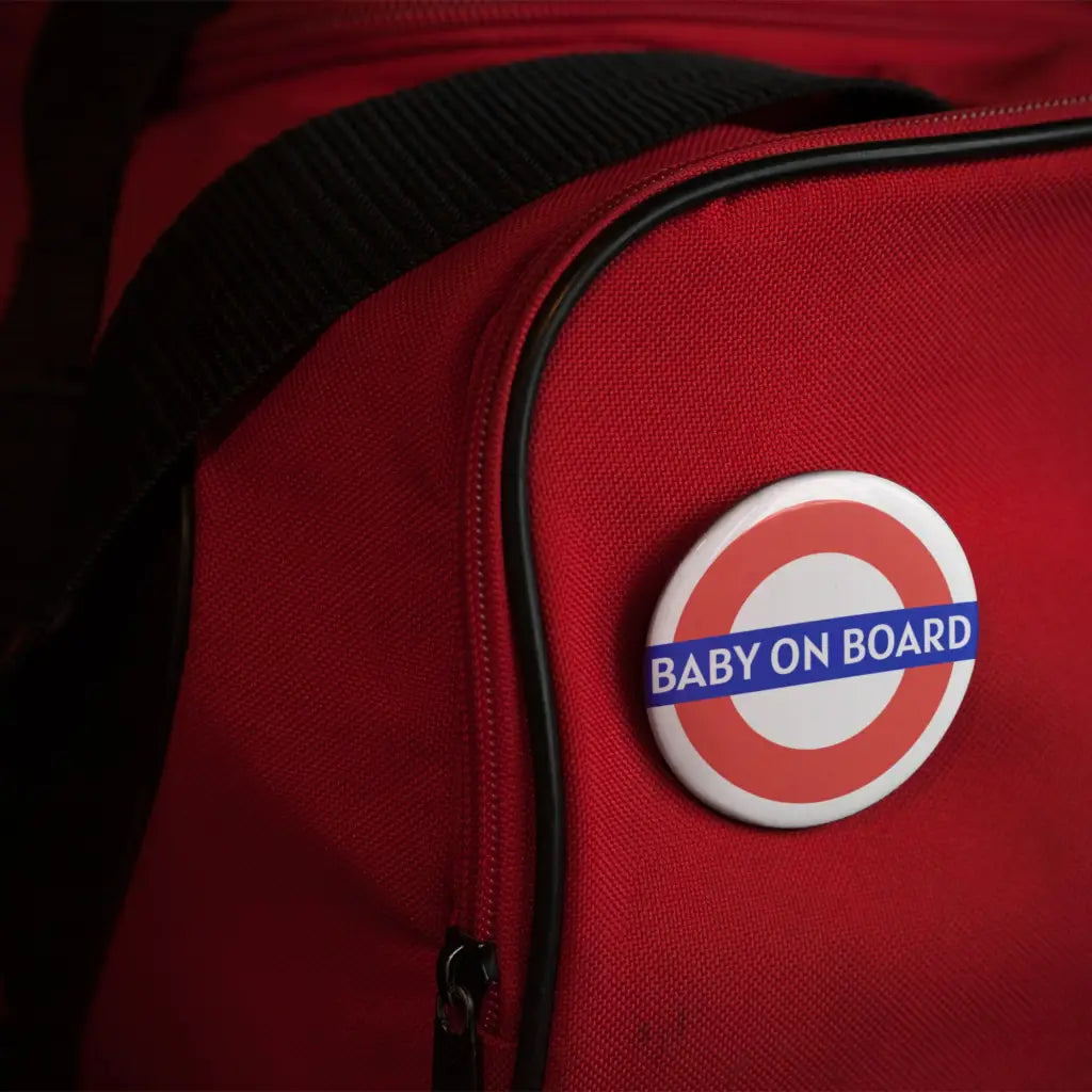 Emuworks London Underground TFL Baby On Board Badge Apparel