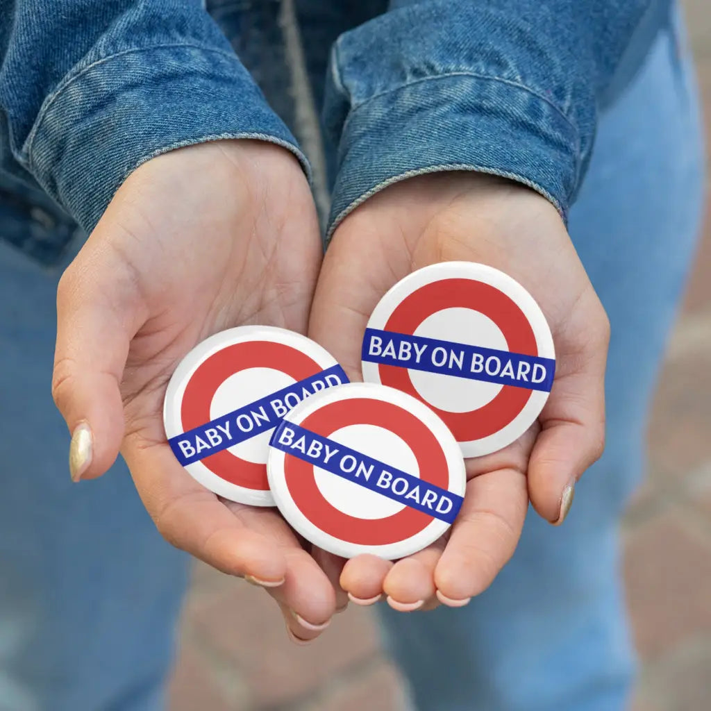 Emuworks London Underground TFL Baby On Board Badge Apparel