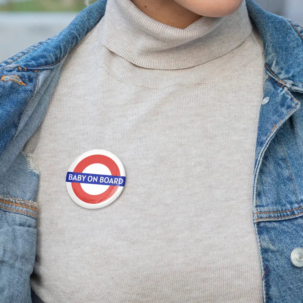 Emuworks London Underground TFL Baby On Board Badge Apparel