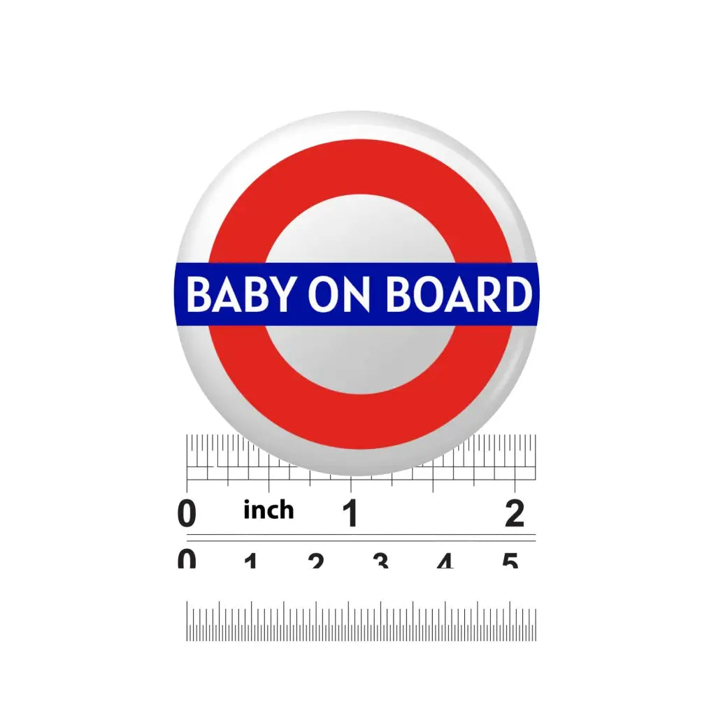 Emuworks London Underground TFL Baby On Board Badge Apparel