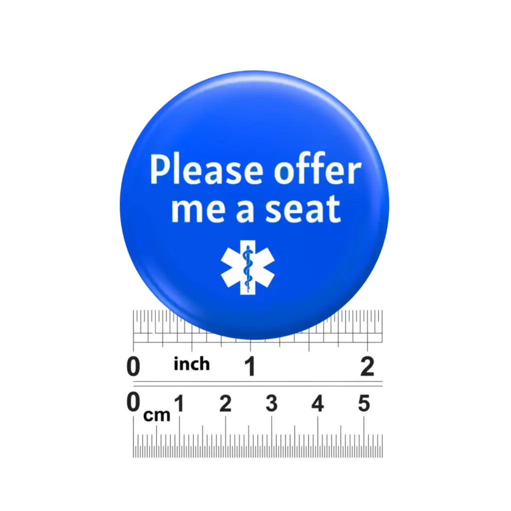 Emuworks Medical Alert Badge - Offer Me A Seat Disability