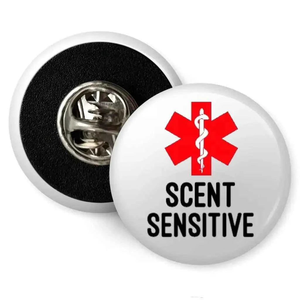 Sent Sensitivity Sign Emuworks Medical Alert Badges - Scent Sensitive Seizures Alert Badge ...