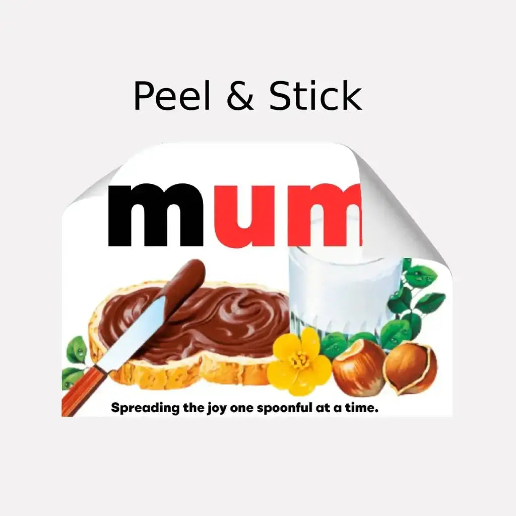 EMU Works - Name Personalised Mum Nutella Label Chocolate