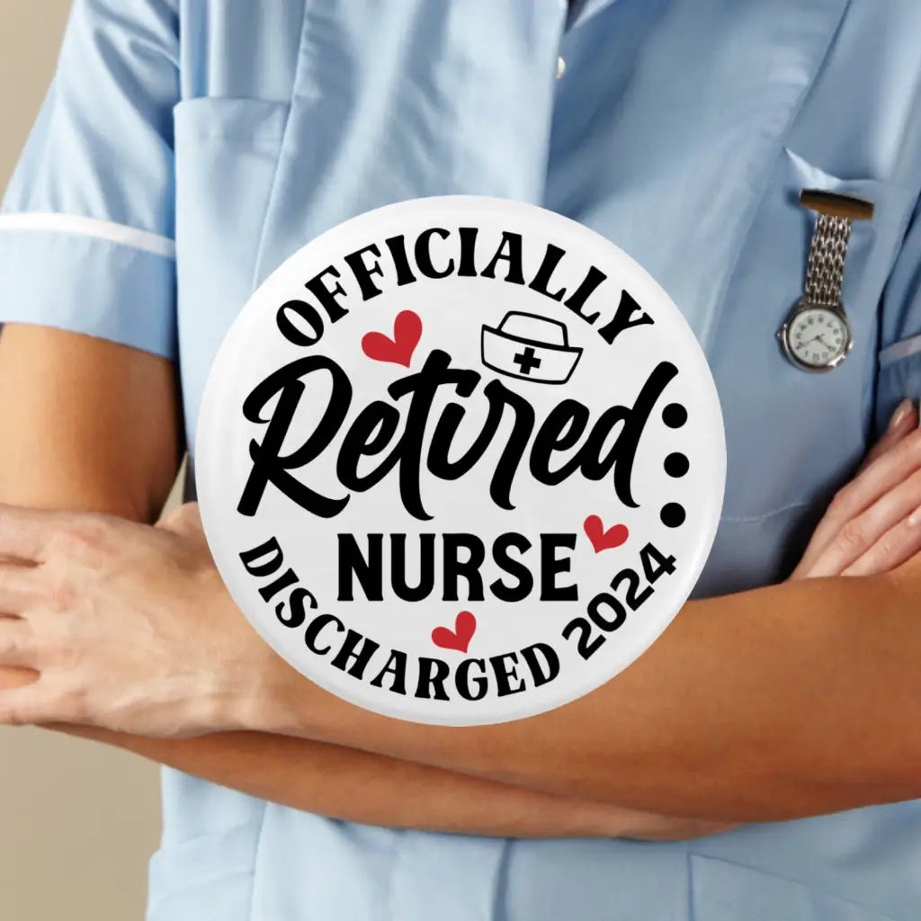 Emuworks Nurse Badges - Funny Retirement Gifts for Women