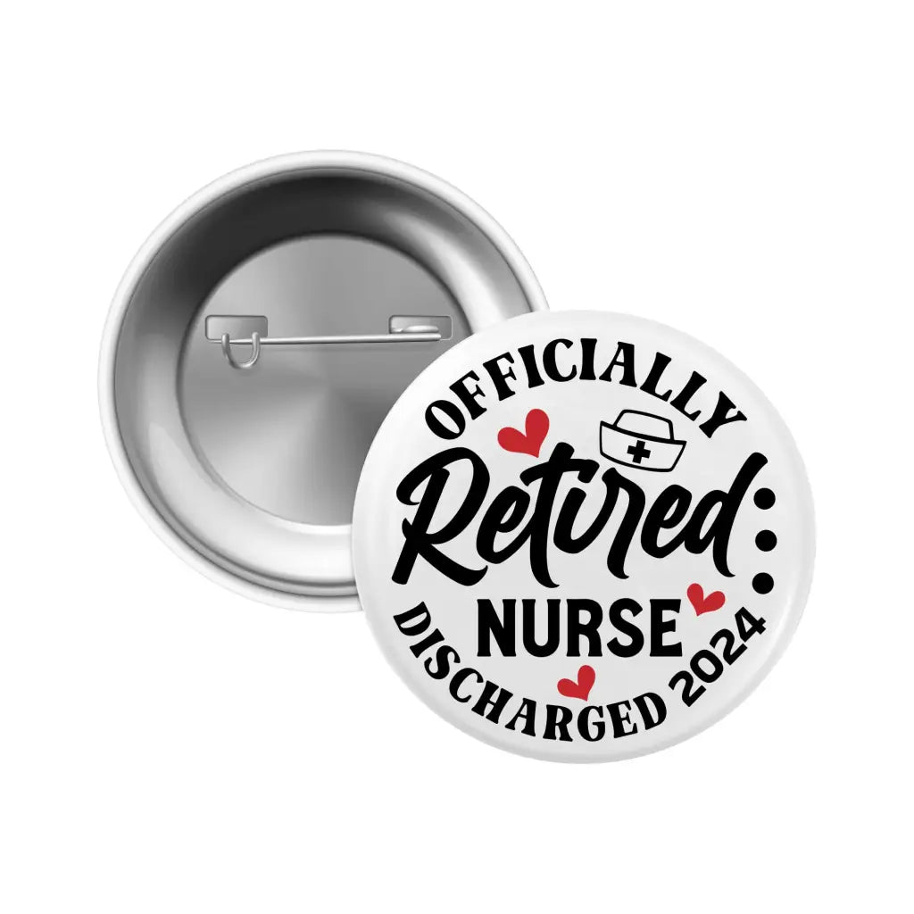 Emuworks Nurse Badges - Funny Retirement Gifts for Women