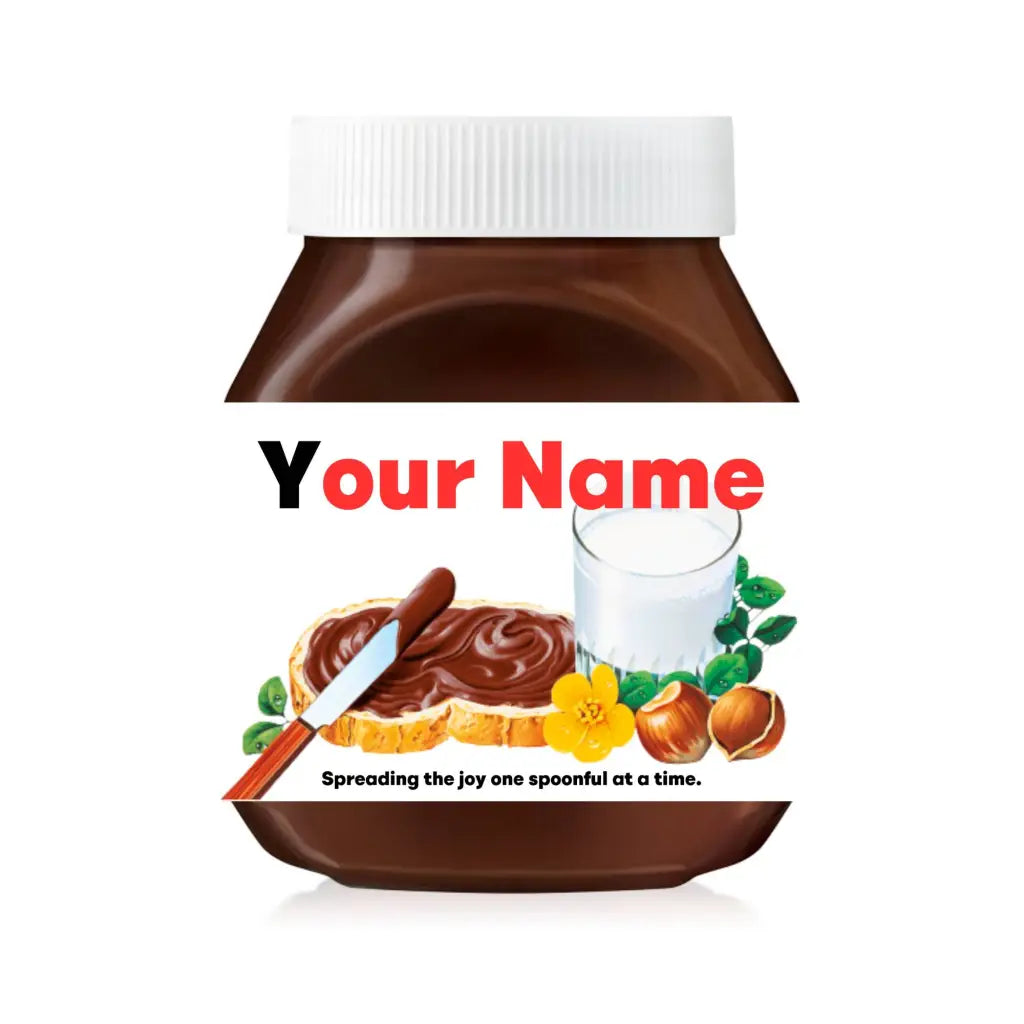 EMU Works - Name Personalised Connor Nutella Label