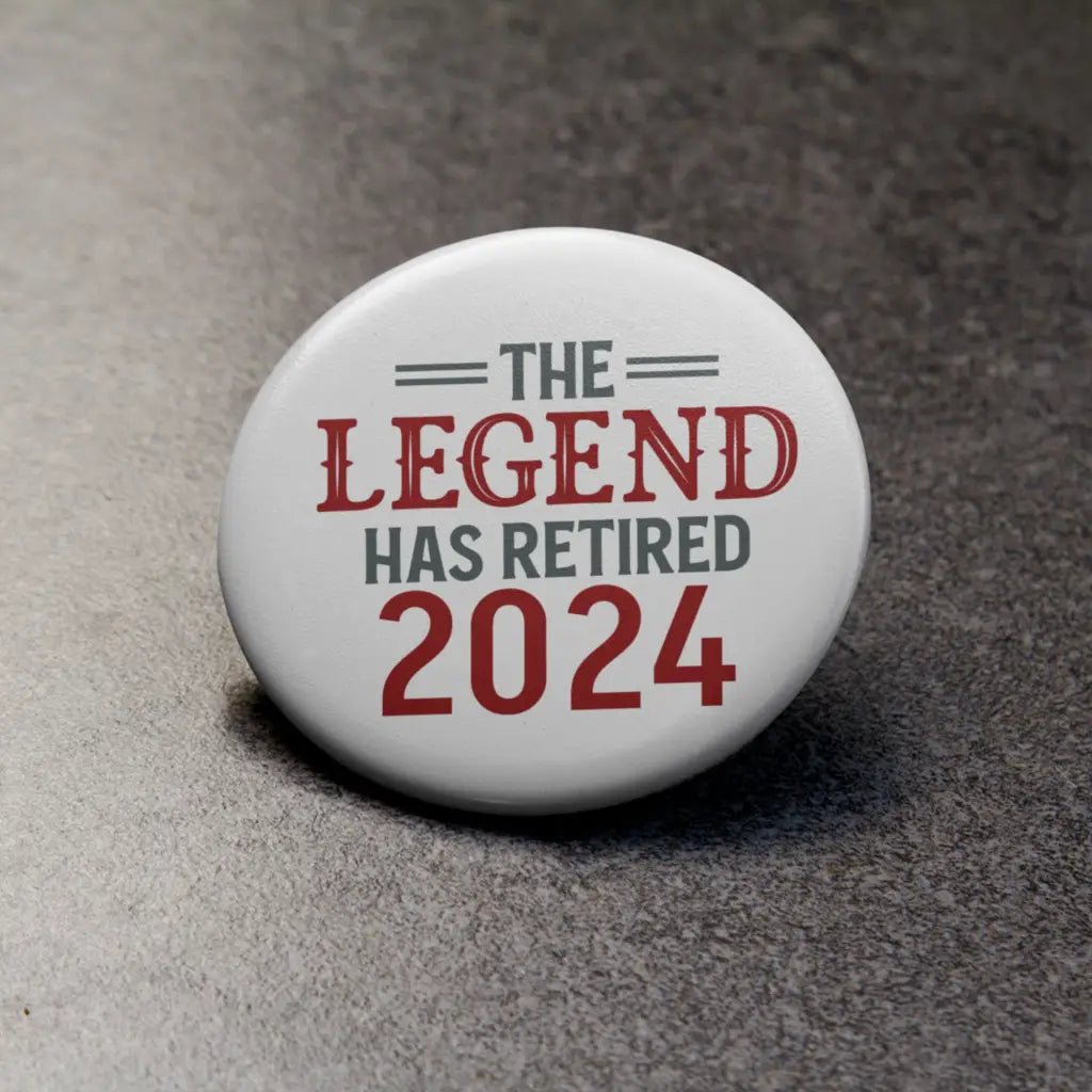 EMUWORKS Retirement Badges - Celebrate Retirement 2024