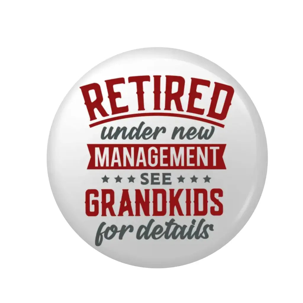 EMUWORKS Retirement See Grandkids Badges - Thank You Gifts