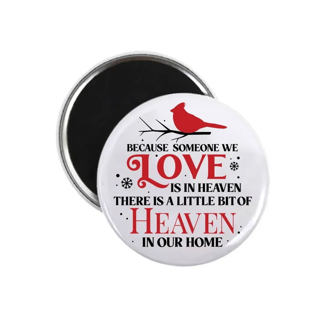 Heaven In Our Home Cardinals Remembrance Magnet - Heartfelt Gifts For Grieving Families 2.32 In - EMU Works