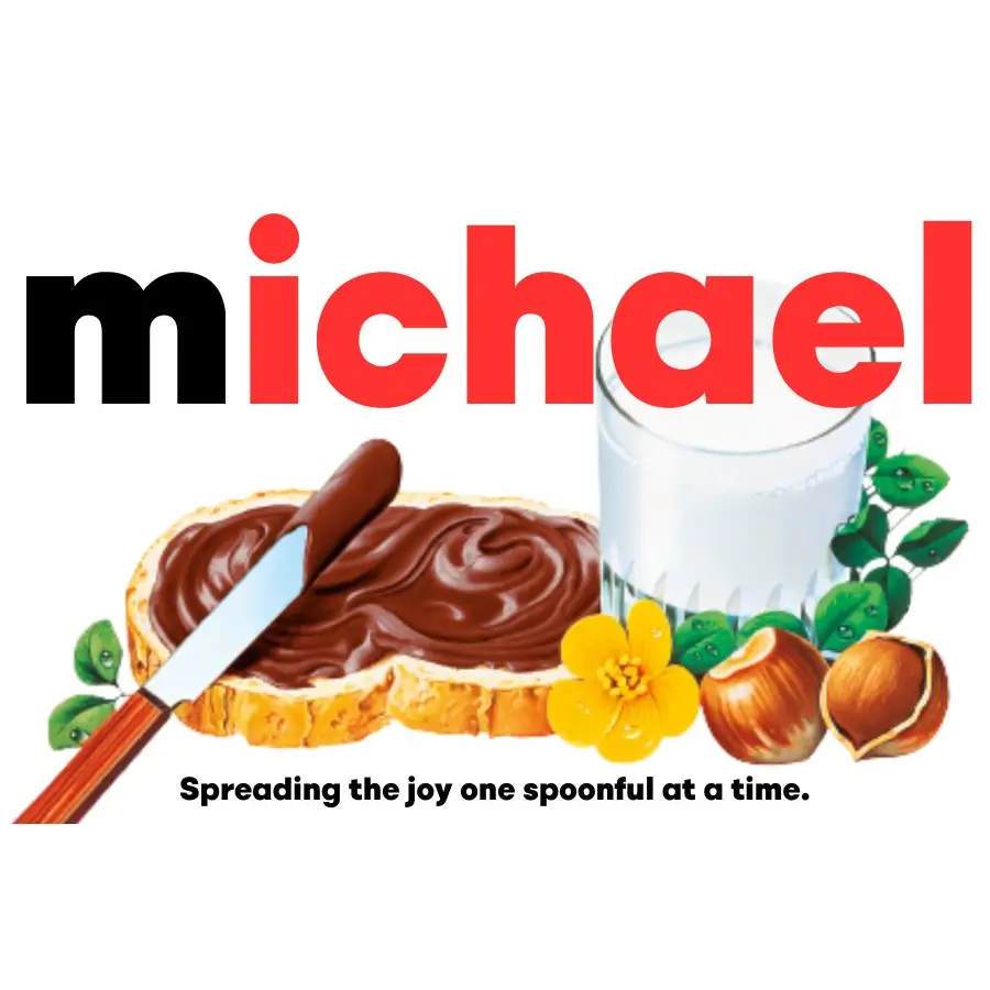 EMU Works - Name Personalised Michael Nutella Label