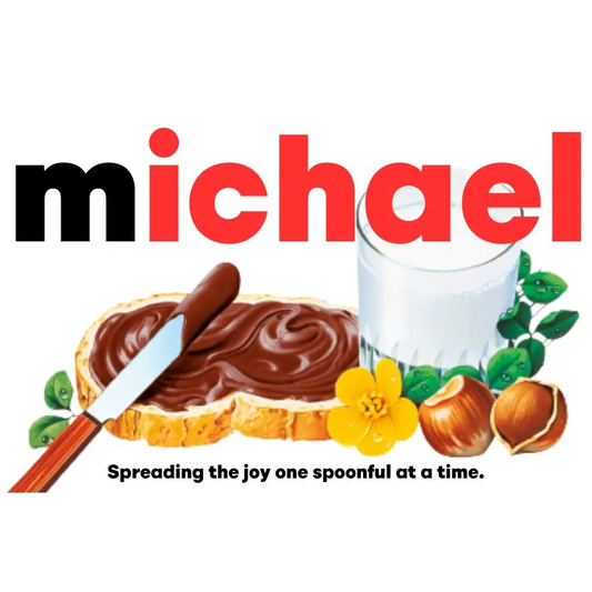 EMU Works - Name Personalised Michael Nutella Label