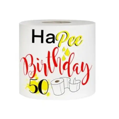 Novelty 50th Birthday Printed Toilet Roll - Limited-Edition