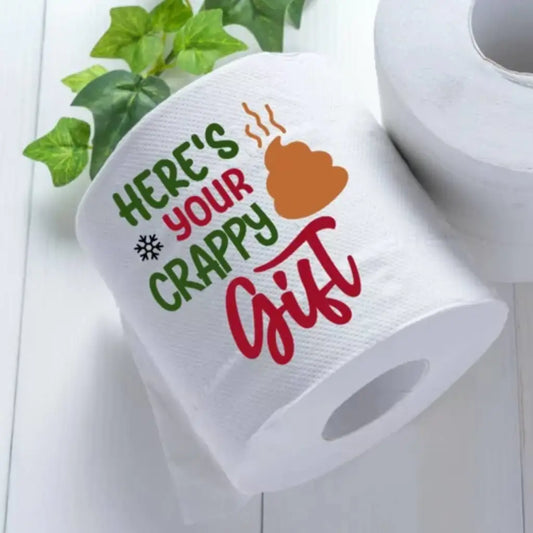 EMU Works - Novelty Christmas Printed Toilet Roll Here’s