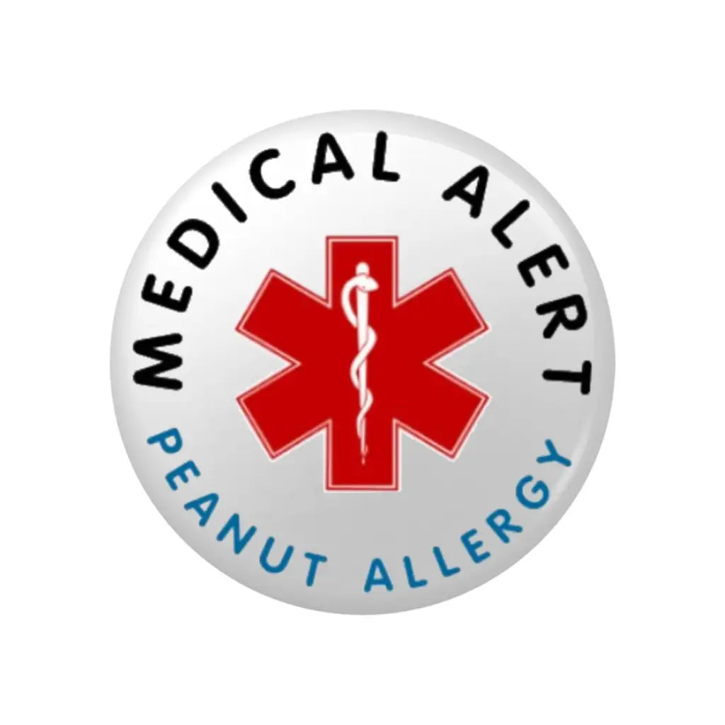 Peanut Allergy Medical Alert Badge - 1 inch (25mm) Apparel