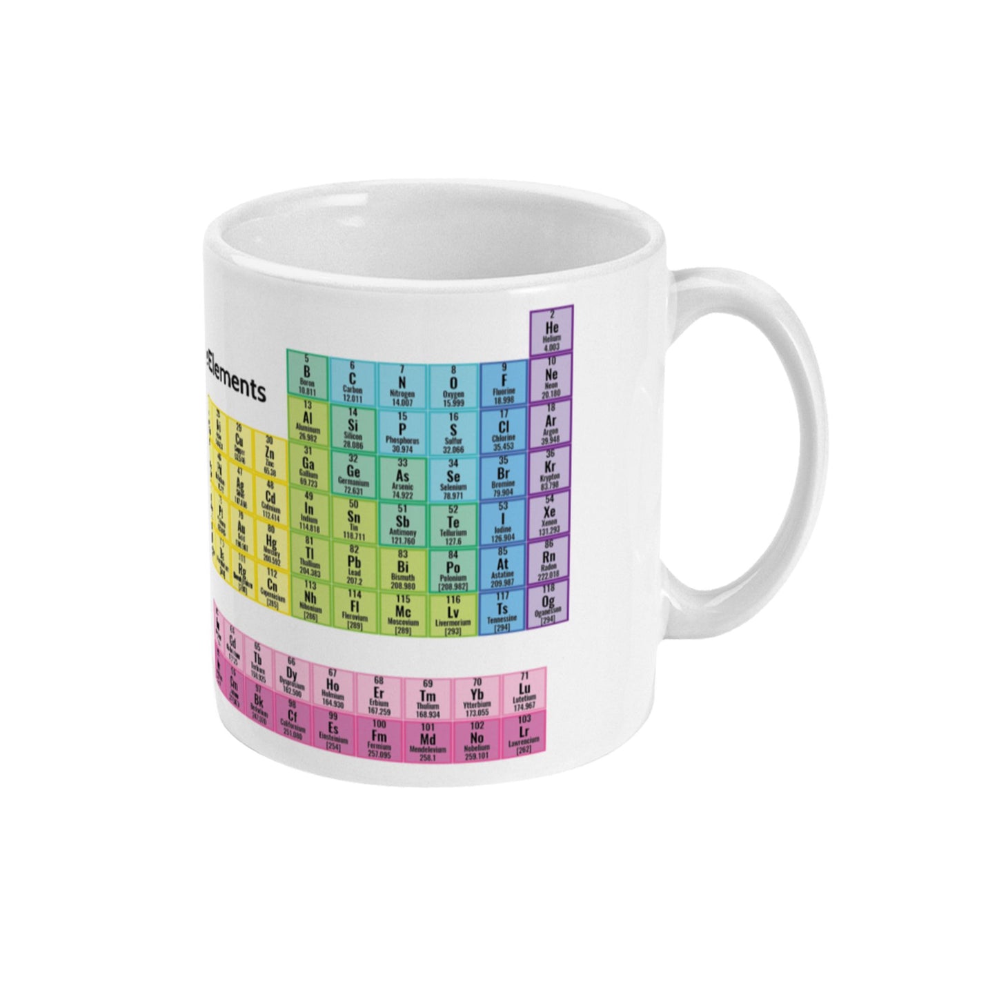 Mug Coffee Cup Gift - Chemistry Student Educational - Periodic Table of Elements