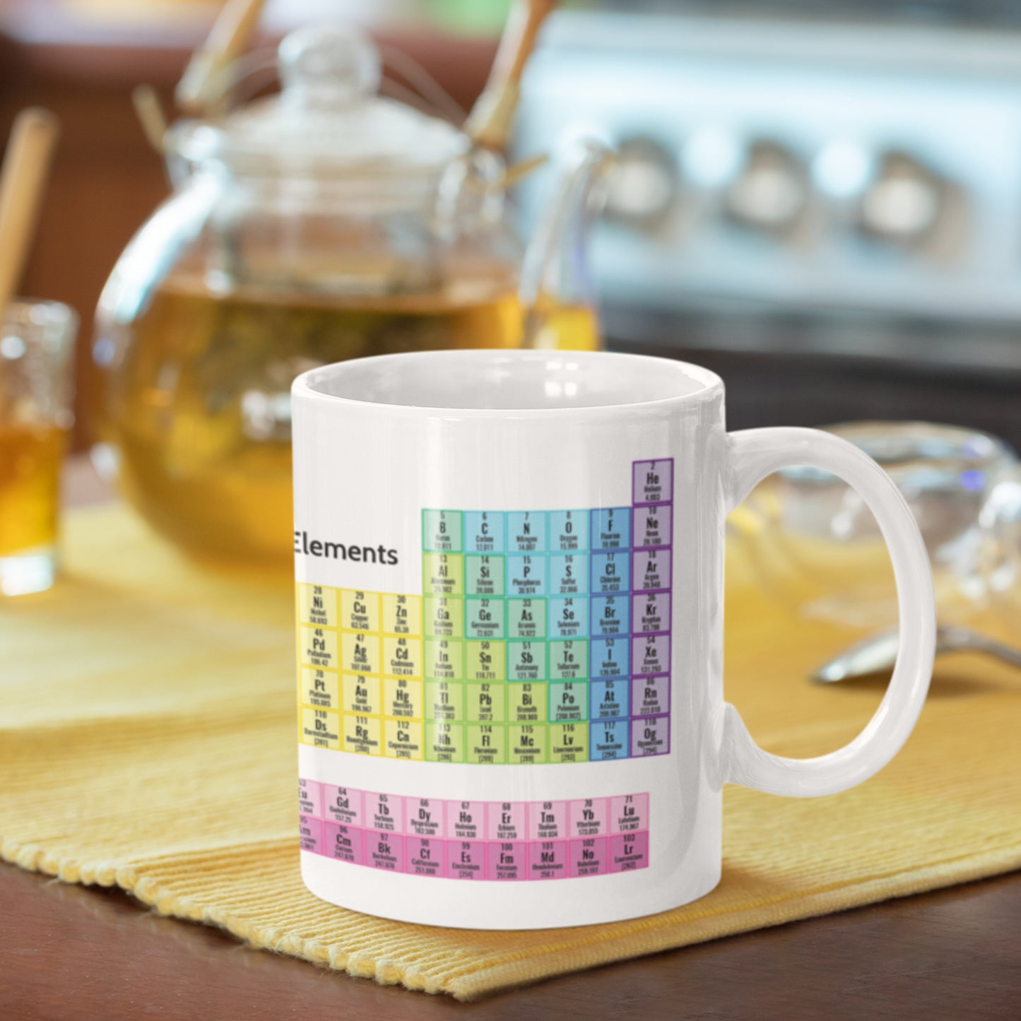 Mug Coffee Cup Gift - Chemistry Student Educational - Periodic Table of Elements