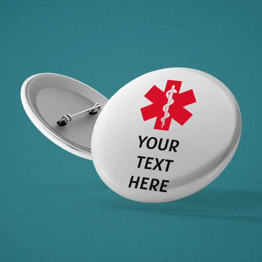 Design Your Own Medical Alert Logo Badge 1in - Stay Safe &