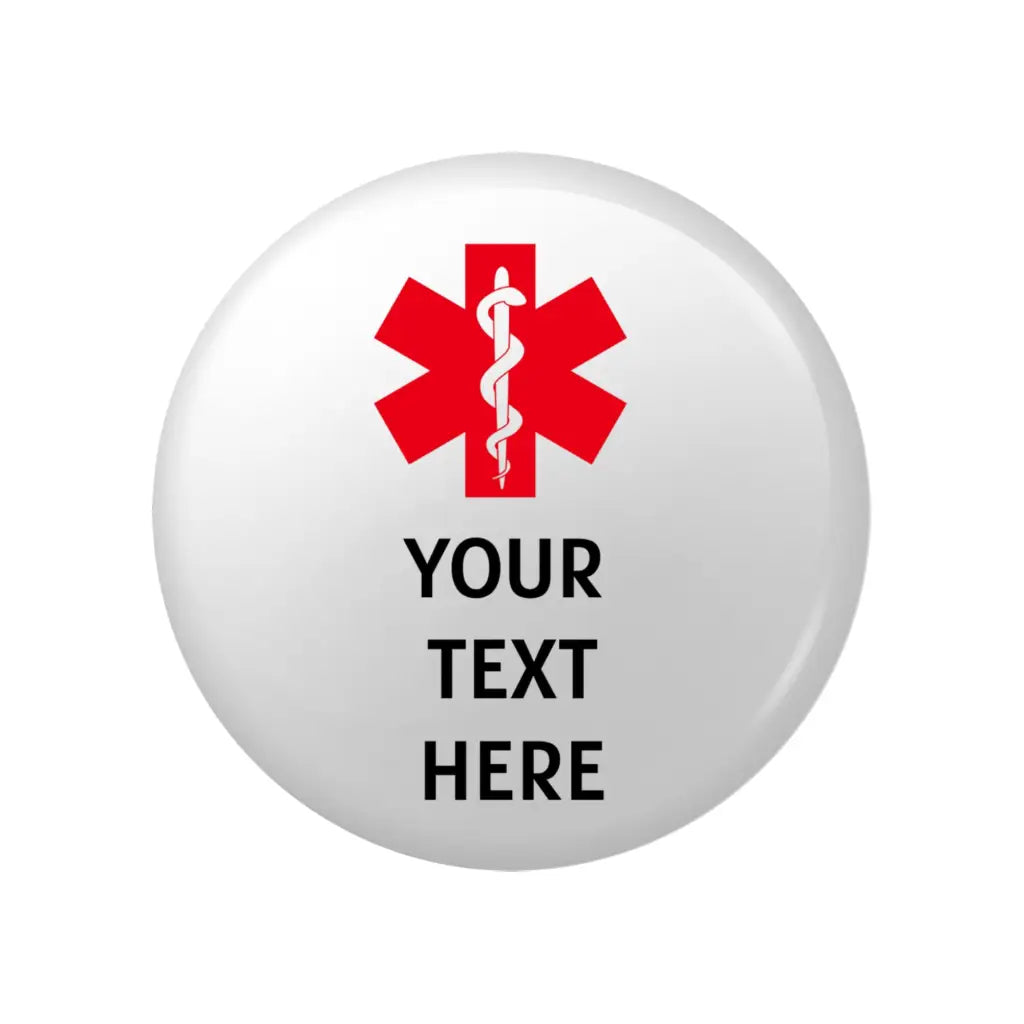 Design Your Own Medical Alert Logo Badge 1in - Stay Safe &