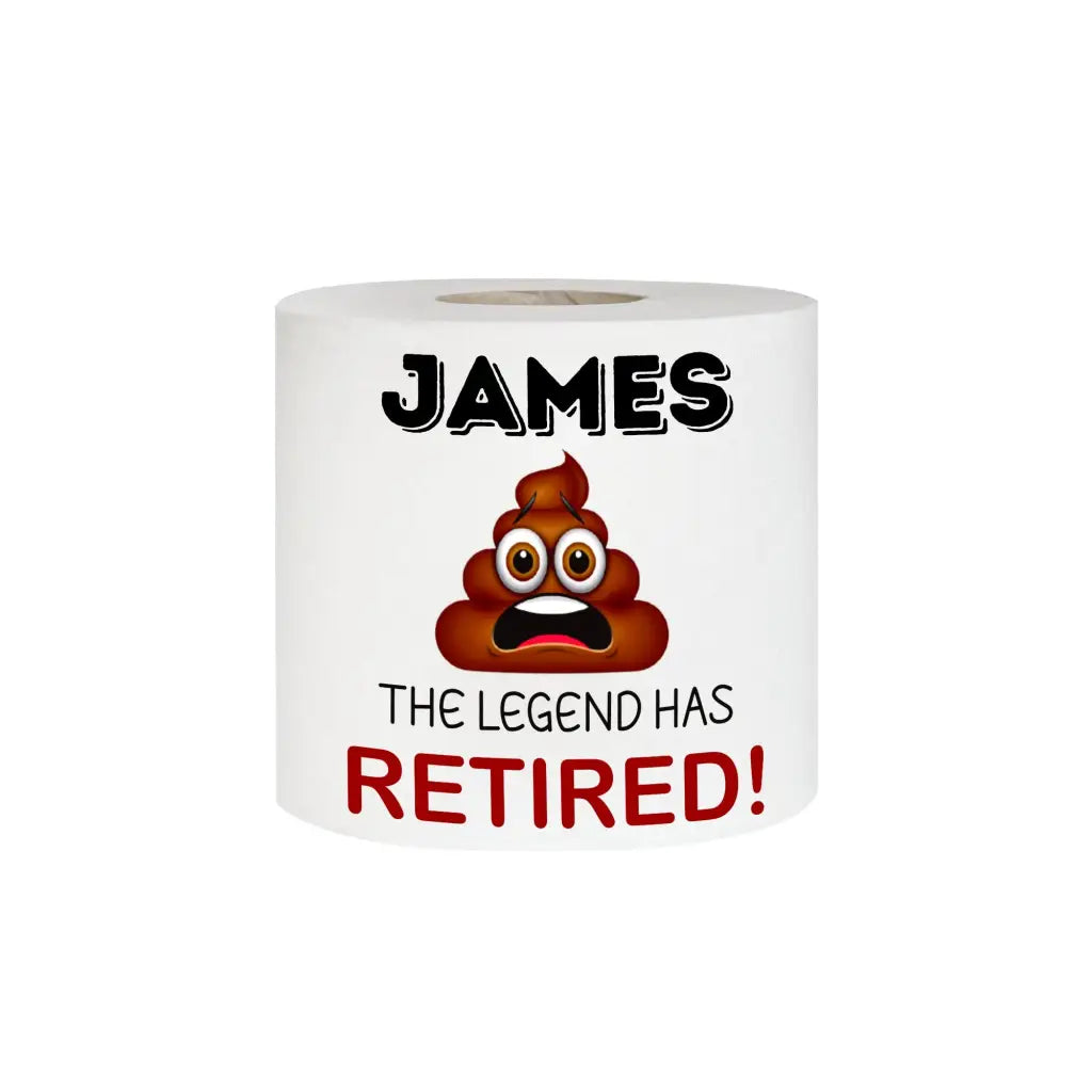 EMU Works Personalised Printed Toilet Rolls - Retirement