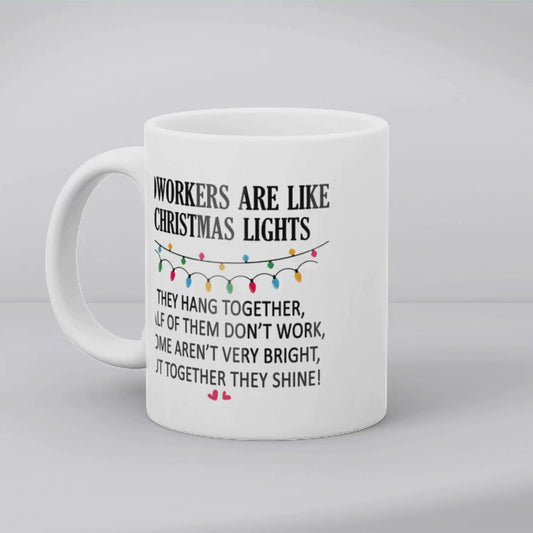 Funny Office Coffee Mug 11oz - Hilarious Secret Santa Gift for Colleagues, Dishwasher & Microwave Safe