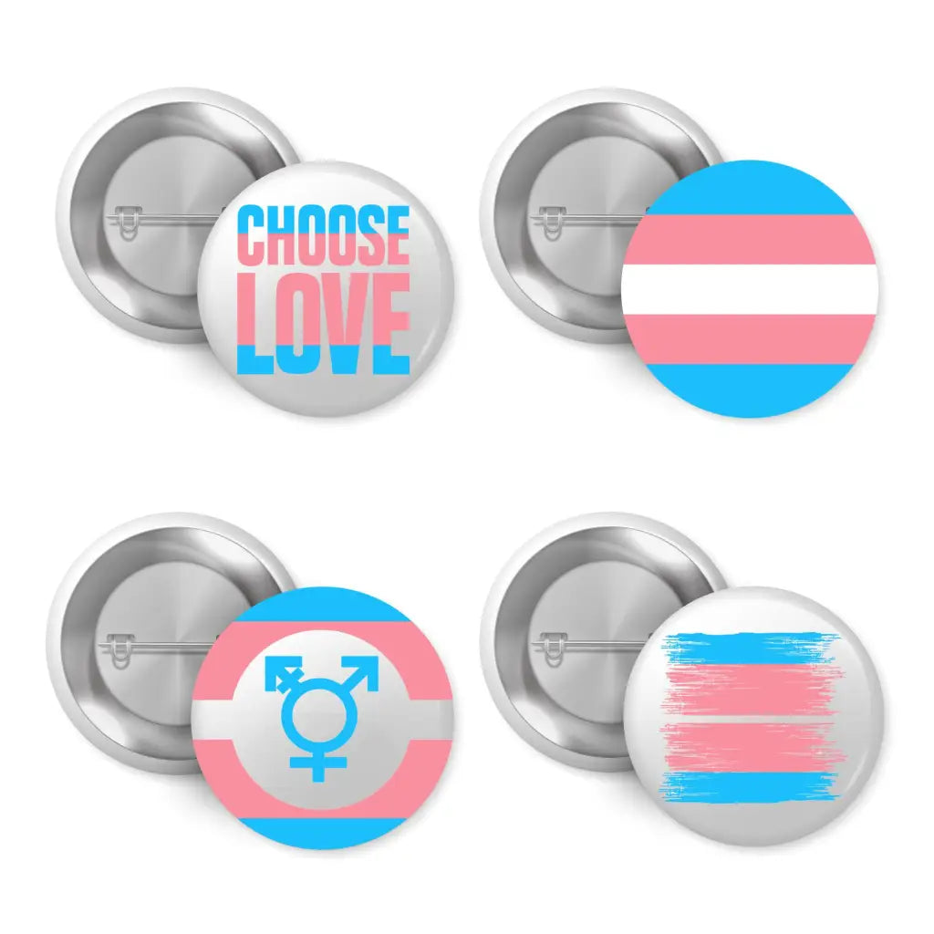 Pride Trans Flag Support Badge - Show Your Support proudl