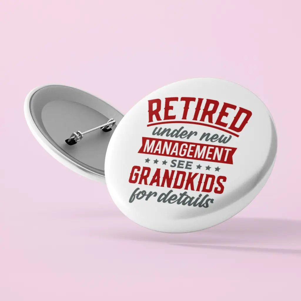 EMUWORKS Retirement See Grandkids Badges - Thank You Gifts