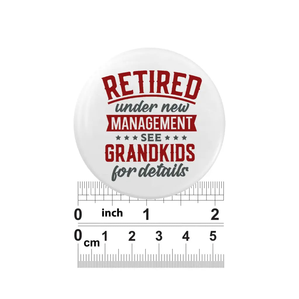 EMUWORKS Retirement See Grandkids Badges - Thank You Gifts