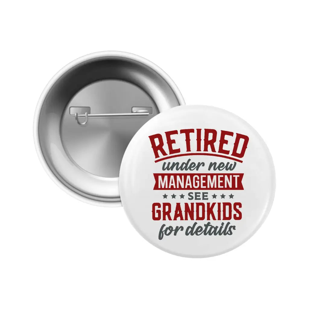 EMUWORKS Retirement See Grandkids Badges - Thank You Gifts