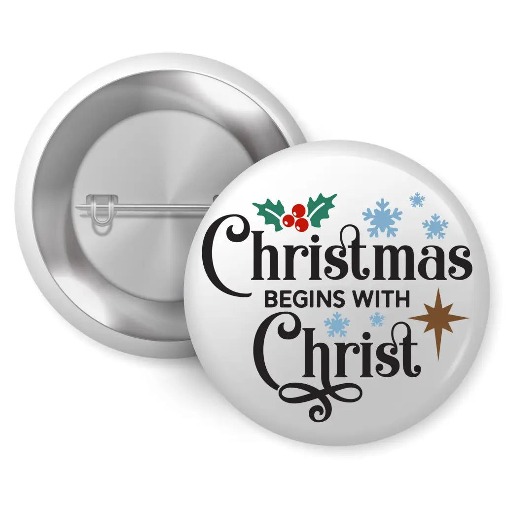 EMU Works - Set of 4 Christmas Badges - 1in 25mm Apparel &