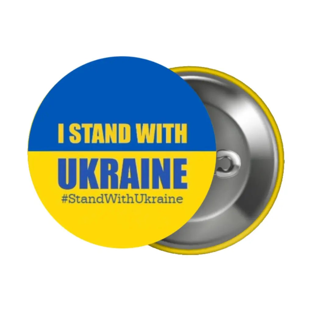 EMU Works - Stand With Ukraine Support Badge 1in 25mm