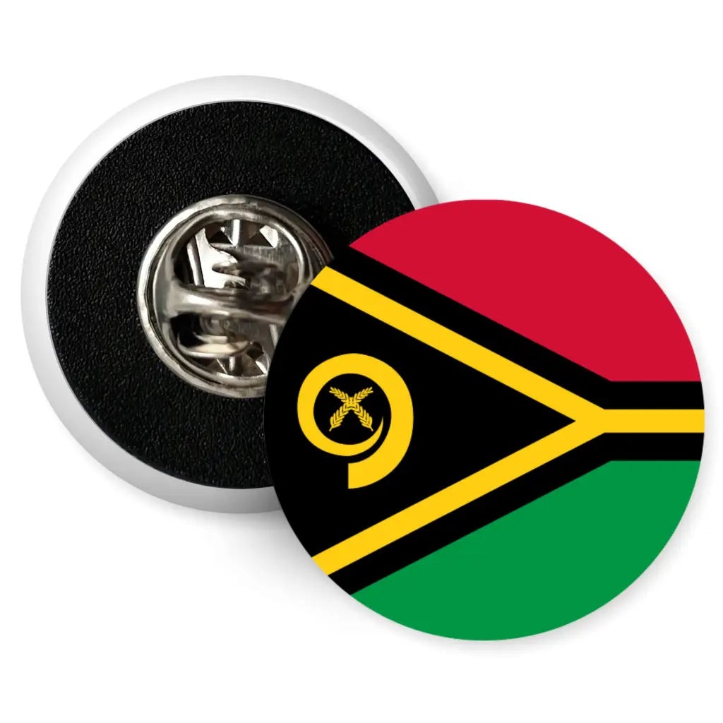 Vanuatu Country National Flag Butterfly Clutch Pin Badge